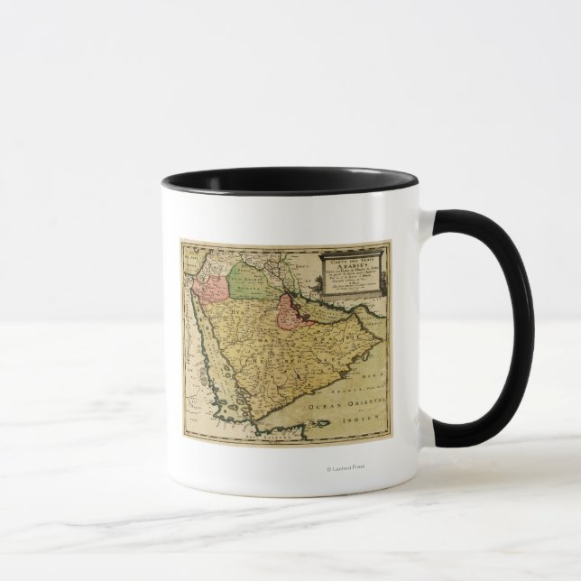 Arabische Halbinsel Naher Osten - Karte Tasse (Rechts)