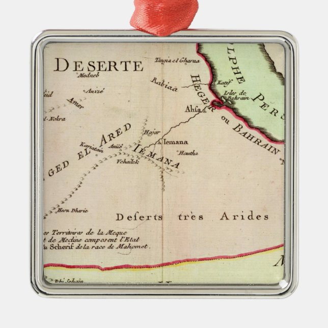 Arabische Halbinsel, Saudi-Arabien Silbernes Ornament (Vorne)