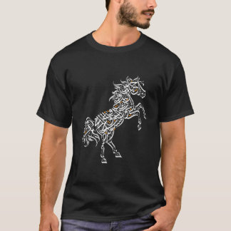 Arabische Kalligrafie Arabisches Pferd Al-Mutanabb T-Shirt