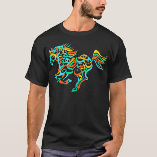 Arabische Kalligrafie Design Farbenfrohe arabische T-Shirt