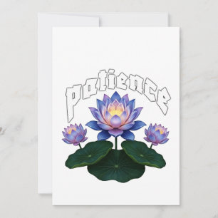 Arabische Kalligrafie Sabr Geduld - Zen Lotosblume Einladung