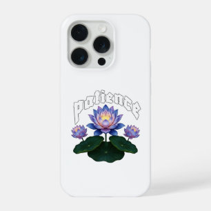 Arabische Kalligrafie Sabr Geduld - Zen Lotosblume iPhone 15 Pro Hülle