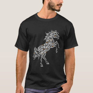 Arabische Kalligraphie Arabisches Pferd Al-Mutanab T-Shirt