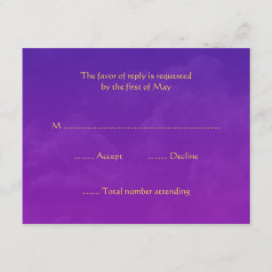 Arabische Nacht-UAWG Wartekarten RSVP Karte