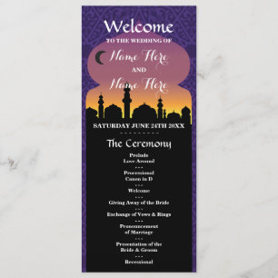 Arabische Nächte, die Programm-Programm Wedding Programm