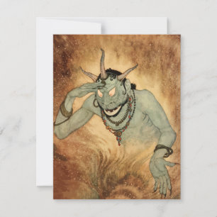 Arabische Nächte Genie von Edmund Dulac Einladung