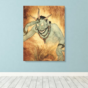 Arabische Nächte Genie von Edmund Dulac Leinwanddruck