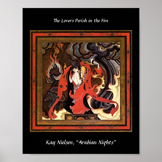 Arabische Nächte: Illustration von Kay Nielsen Poster (Vorne)