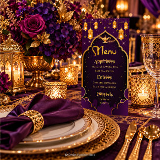 Arabische Nächte Menü | Aladdin Party | Marokkanis Menükarte