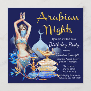 Arabische Nächte Party-Einladungen Einladung