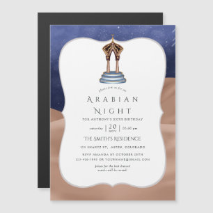 Arabische-Nächte-Party Magneteinladung