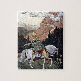 Arabische Nächte Ritterprinz am Weißen Pferd Puzzle