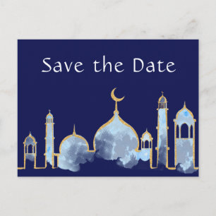 Arabische Nachtgeburtstags-Save the Date Ankündigungspostkarte