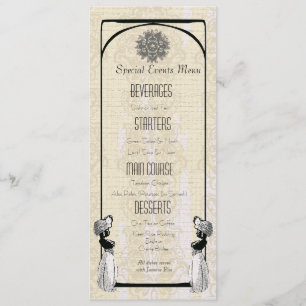 Arabische NachtShisha Haus-Hochzeits-Menü - Menükarte