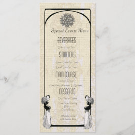 Arabische NachtShisha Haus-Hochzeits-Menü - Menükarte