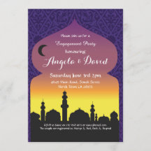 Arabische NachtVerlobungs-Hochzeit lädt ein