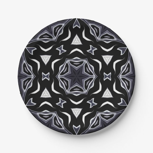 Arabische Ornamente, asiatisch Pappteller (Vorderseite)