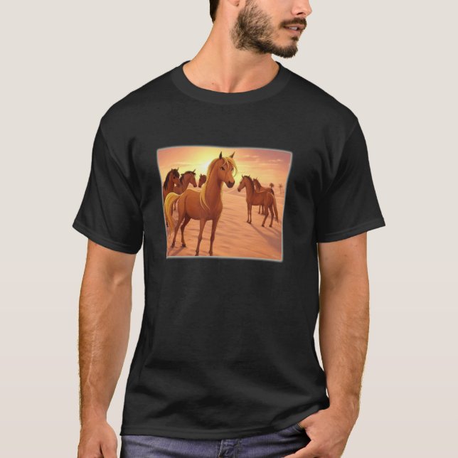 Arabische Pferde T-Shirt (Vorderseite)