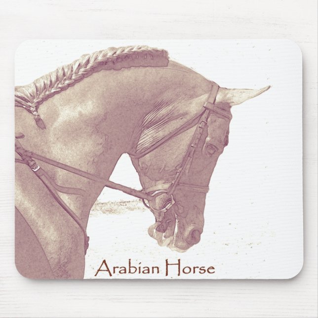 Arabische Pferdemausunterlage Mousepad (Vorne)