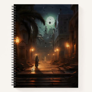Arabische Stadt in der Nacht Notizbuch