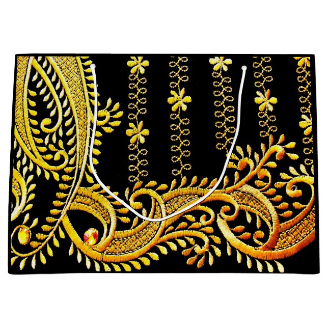 Arabische Stickerei Große Geschenktüte (Vorderseite)