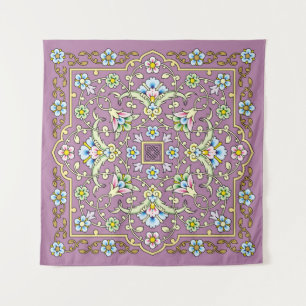 Arabischer Blumenrahmen. Traditionelles islamische Wandteppich
