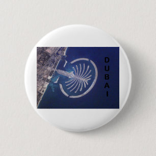 Arabischer Emirat-Dubai Palme-Insel Erholungsort Button