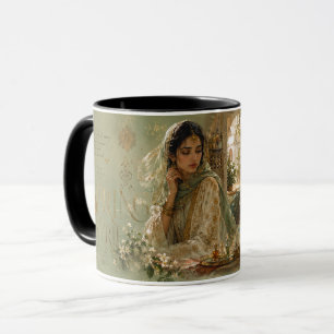 Arabischer Innenhof-Jasmin-Ästhetik-Design Tasse