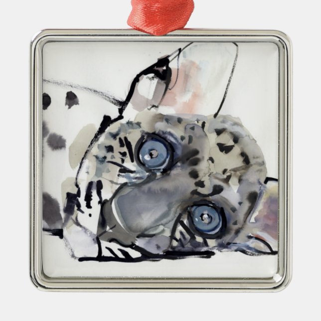 Arabischer Leopard 2008 3 Ornament Aus Metall (Vorne)