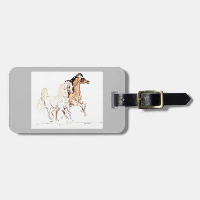 Arabischer PferdeGepäckanhänger Gepäckanhänger (Vorderseite horizontal)