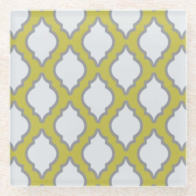 Arabisches Art-Muster Glasuntersetzer (Vorderseite)