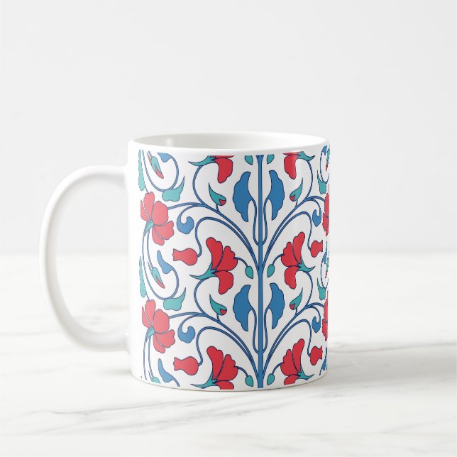 Arabisches Blumenmuster nahtlos Vintag. Kaffeetasse (Links)