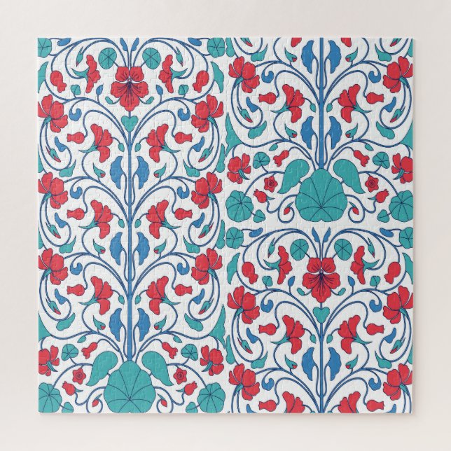 Arabisches Blumenmuster nahtlos Vintag. Puzzle (Vertikal)