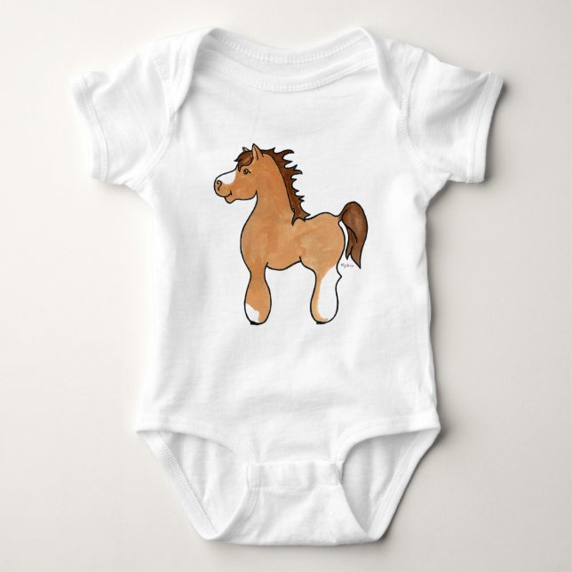 Arabisches CommPony Baby Strampler (Vorderseite)