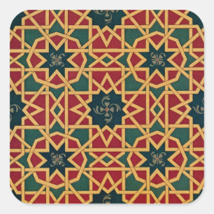 Arabisches Design #1 in Emporio Moffa Quadratischer Aufkleber