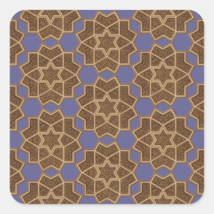 Arabisches Design #6 in Emporio Moffa Quadratischer Aufkleber