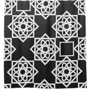 Arabisches geometrisches Muster. Die Einrichtung.  Duschvorhang