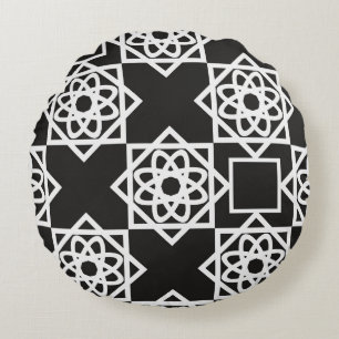 Arabisches geometrisches Muster. Die Einrichtung. Rundes Kissen