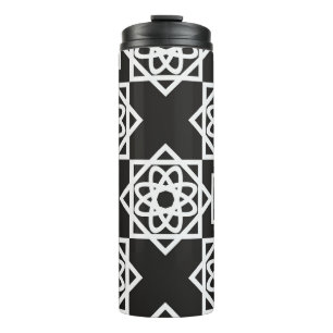 Arabisches geometrisches Muster. Kunstdekor. Islam Thermosbecher