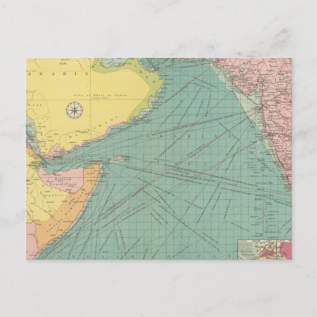 Arabisches Meer Postkarte (Vorderseite)