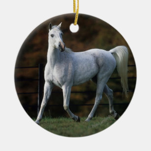 Arabisches Pferd, das 1 laufen lässt Keramikornament