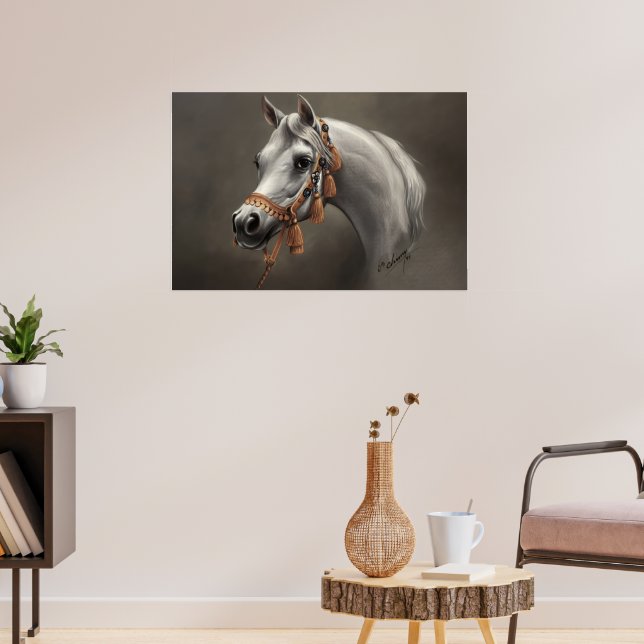 Arabisches Pferd Fine Art Poster (Wohnzimmer 3)