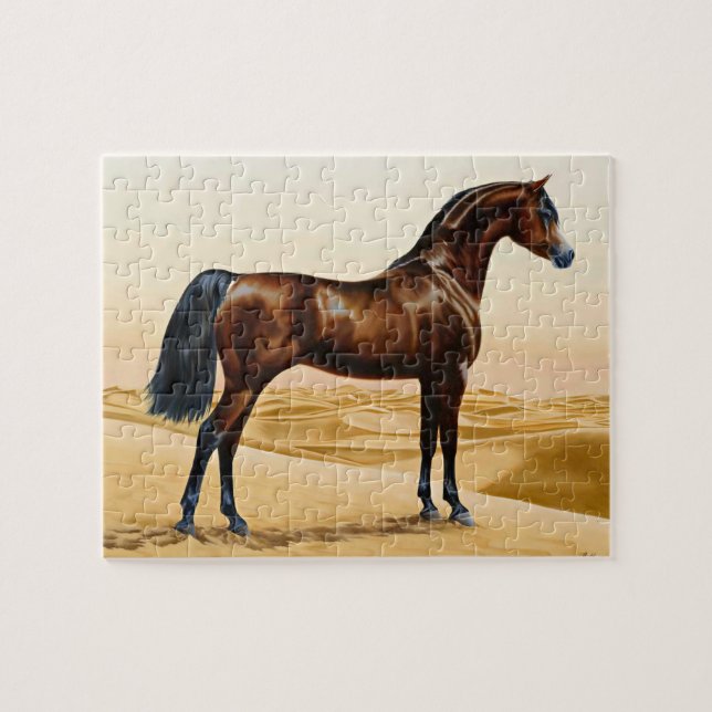 Arabisches Pferd - William Barraud Puzzle (Horizontal)