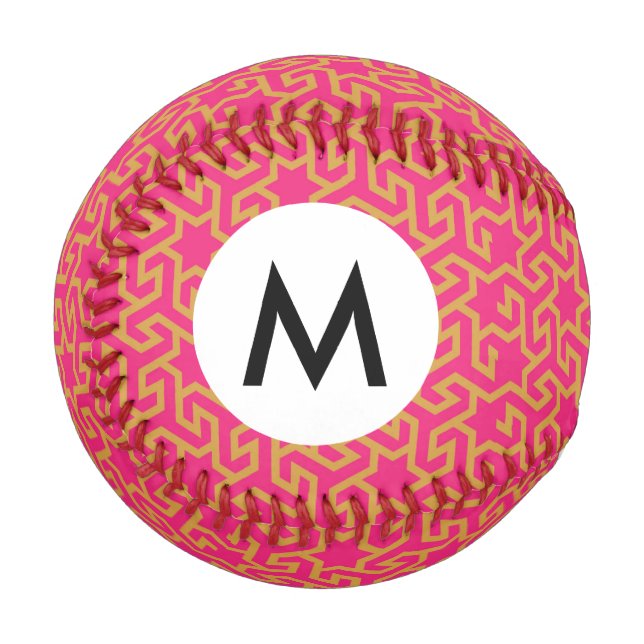 Arabisches sternförmiges Muster Baseball (Vorderseite Links)
