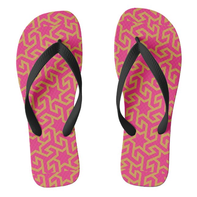 Arabisches sternförmiges Muster Flip Flops (Fußbett)