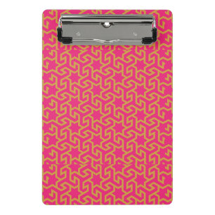 Arabisches sternförmiges Muster Mini Klemmbrett