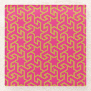 Arabisches Sternmuster Glasuntersetzer