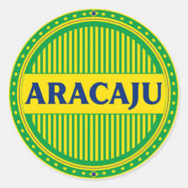 Aracaju City Pride – Brazilian Identity Runder Aufkleber