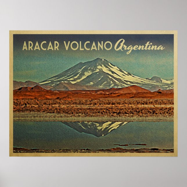 Aracar Vulkan Argentinien Poster (Vorne)