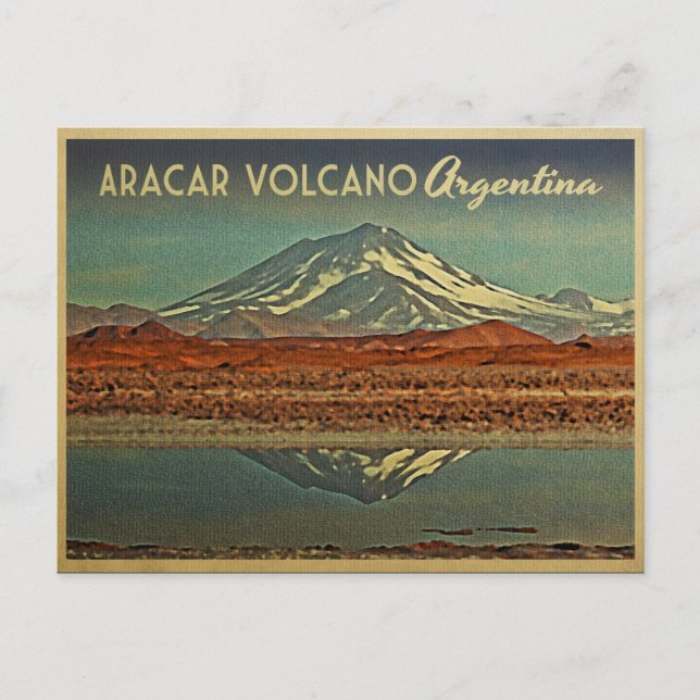 Aracar Vulkan Argentinien Postkarte (Vorderseite)